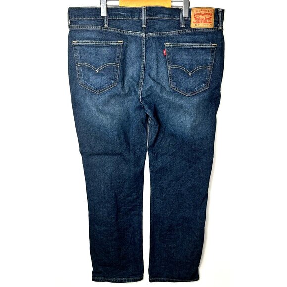 Levis Mens Jeans 514 Straight Leg Cotton Casual Blue Denim Measures 42x31 - Picture 2 of 16